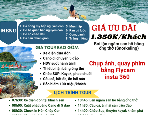 Tour 5 đảo