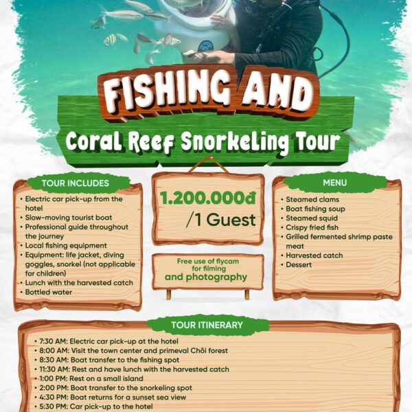 Fishing and Coral Reef Snorkeling Tour in Co To